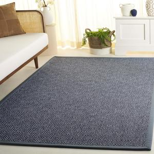 Ковер для улицы SAFAVIEH, 153 x 244 см, коллекция Napa Faux Sisal, Marble & Charcoal, устойчивый к погодным условиям и моющийся, идеально для патио, заднего двора, прихожей, террасы, обеденной зоны (NFS144H)