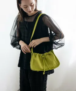 Мини-сумочка со складками и завязками Depral, цвет Lime