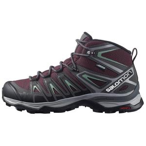 Женские кроссовки X Ultra Pioneer Mid CSWP «Wine Tasting Granite Green» Salomon