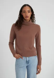 Джемпер обычного цвета с высоким воротником kaschmir Style Republic, Mocha