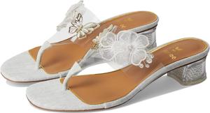 Сандалии J. Renee Flowerfly, цвет Clear/White/Gold