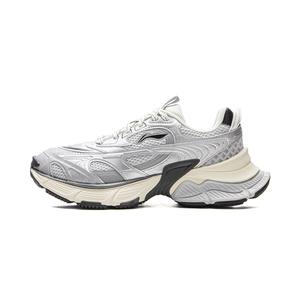 Амортизирующие износостойкие дышащие низкие массивные кроссовки Star, мужские, серо-серебристые LINING, Gray Silver