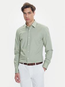Рубашка облегающего кроя H-Hank 50469345 Boss, зеленый