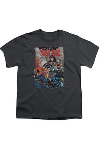 Футболка с коротким рукавом для детей "Лига справедливости Америки: Преступный синдикат" Gildan