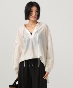 Прозрачная туника с объемными рукавами Bayflow, цвет White 10