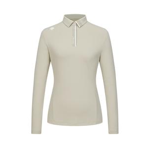 Длинный рукав поло женское DESCENTE, Bg-Pelican