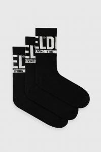 Носки Diesel SKM-RAY-THREEPACK упаковка 3 шт, черный