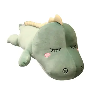 Креативная милая терапевтическая плюшевая кукла динозавр высота 80cm/100cm/120cm/150cm/180cm Bitter purchase, светло-зеленый