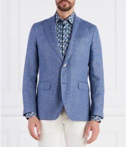 Фогерти блейзер куртка Regular fit Oscar Jacobson, синий