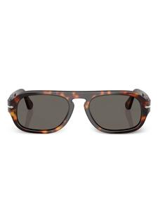 Persol pilot-frame солнцезащитные очки, коричневый