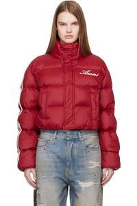 Amiri Укороченная пуховая куртка Red Bones