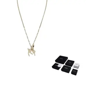 CHANEL 25P весна-лето унисекс золотое ожерелье