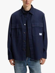 Рубашка с логотипом на кармане HUGO BOSS, Navy