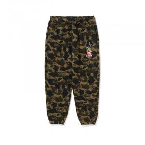 Брюки Bape X Clot Camo Logo A BATHING APE, зеленый