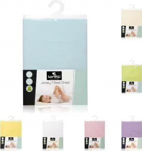 Простыня на резинке Baby Bed Jersey 120 x 60 см, стираемая, синяя Lorelli