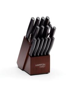Набор столовых приборов Jasper из 16 предметов Hampton Forge, черный