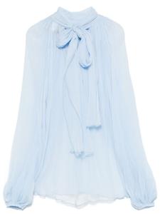 Atu Body Couture шелковая блузка, синий