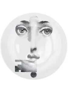 Тарелка с принтом lina cavalieri, 80 см, Fornasetti, белый