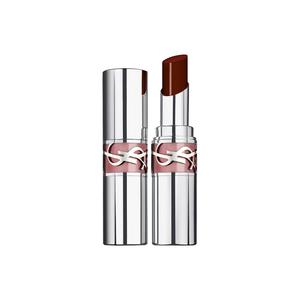 Круглый тюбик серебристый розовый тюбик помада глянцевая натуральная питательная 3.2г SAINT LAURENT, #206 Spicy Affair 3.2g