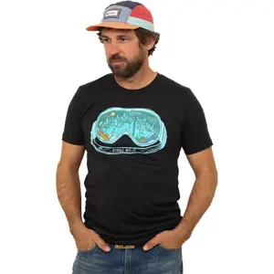 Футболка с очками Slow Loris, Black/Blue