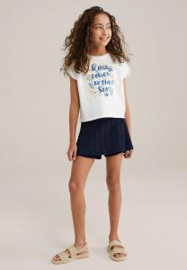 Юбка с запахом Gonna a campana WE Fashion, темно-синий