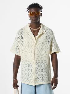 Рубашка на пуговицах Comfort fit VAMOS CLO, бежевый