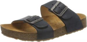HAFLINGER Andrea Elegant кожаные сандалии с резиновой подошвой и корковой латексной стелькой Unisex, синий