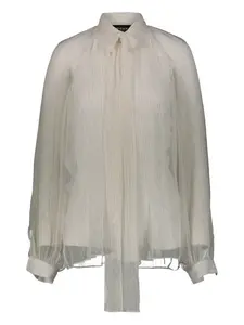 Шифоновая рубашка в полоску Rochas, кремовый