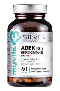 Витаминный комплекс SILVER 100% ADEK Forte, 60 капсул. MyVita