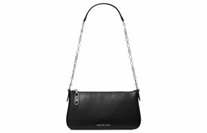 MICHAEL KORS Гладкая кожаная сумка, женская наплечная сумка black