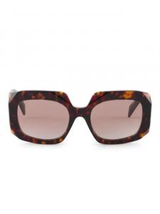 Prada Eyewear Symbole солнцезащитные очки, коричневый