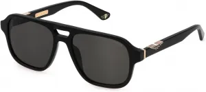 Полицейские солнцезащитные очки унисекс SPLL83, черные (блестящий черный), размер 56, черные (блестящий черный), размер 56 Police, Black (Shiny Black)