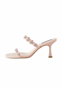 Мюли на каблуке REGULAR FIT - FLORAL DOUBLE FLOWER DETAIL Next, розовый