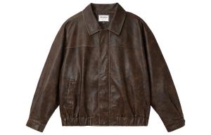 Кожаная куртка унисекс bodydream, Темно коричневый