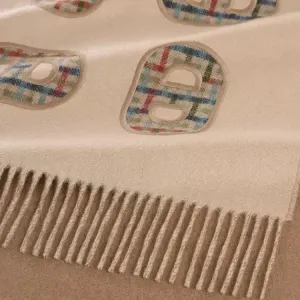 HERMES Шарф из кашемира мужской Chestnut/Russet/Beige/Rouge