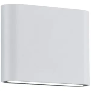 Светильник для наружного монтажа TRIO Leuchten LED Thames LED-панель 1 шт. Теплый белый свет, высота/глубина 9/3 см с подсветкой вверх и вниз Trio Leuchten, белый