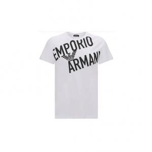 EMPORIO ARMANI Белая футболка мужская SS23