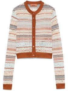 Missoni кардиган с люрексом, коричневый