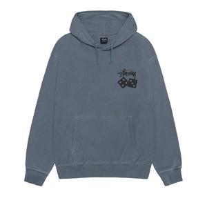 Худи Stussy Dice Hoodie Pigment Dyed, Navy