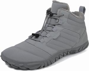 SWZEC Здоровые нескользящие и водостойкие ботинки для ходьбы босиком, серый