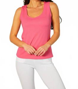 Angel Apparel Майка, подходящая для ношения с бюстгальтером, малинового цвета