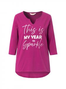 Футболка Janet & Joyce, цвет fuchsia pink