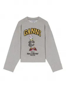 Толстовка с графичным принтом из коллаборации с Disney Ganni, серый