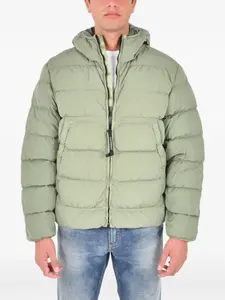 Пуховик-рубашка C.P. Company, зеленый