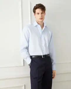 Классическая мужская рубашка классического кроя Emidio Tucci, светло-голубой