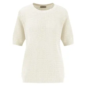 Футболка с коротким рукавом Fynch Hatton Pointelle, бежевый