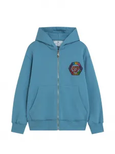 Толстовка на молнии Philipp Plein Junior, синий