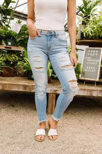 Джинсы Lighten Up в светлом цвете KanCan, цвет light wash