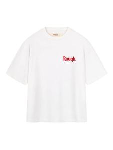 Футболка с графичным принтом ROUGH., белый