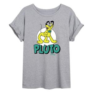 Футболка свободного кроя в стиле ретро от команды Pluto Juniors Disney, серый